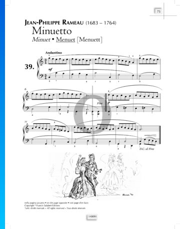 Minuet in C Major Partitura