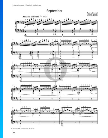 The Year: September Sheet Music