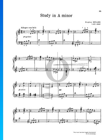 Study In A Minor (Heller) Sheet Music