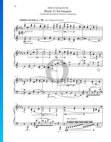 Étude 11: En Suspens Sheet Music