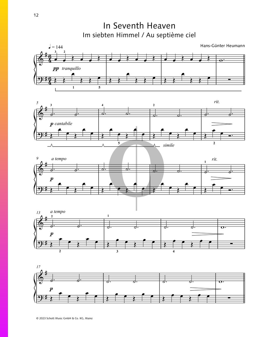 In Seventh Heaven (Hans-Günter Heumann) Piano Sheet Music - OKTAV