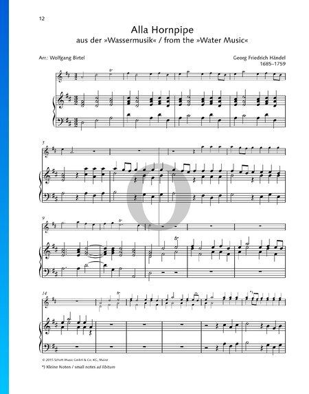 Wassermusik, HWV 348: Hornpipe