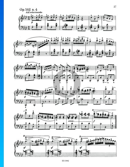 Impromptu in f-Moll, Op. 142 Nr. 4, D 935