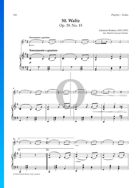 Sechzehn Walzer, Op. 39 Nr. 15
