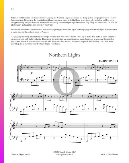 Northern Lights Sheet Music