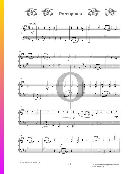 Porcupines Sheet Music