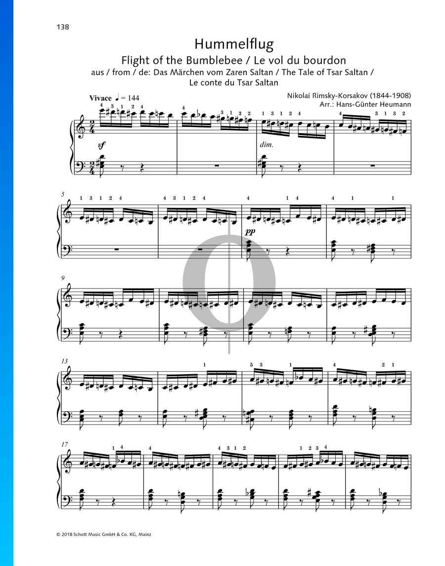 The Tale of Tsar Saltan, Op. 57 Flight of the Bumblebee (Nikolai