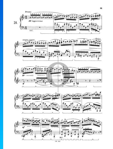 Partition 24 Preludes, Op. 37: No. 24 Presto