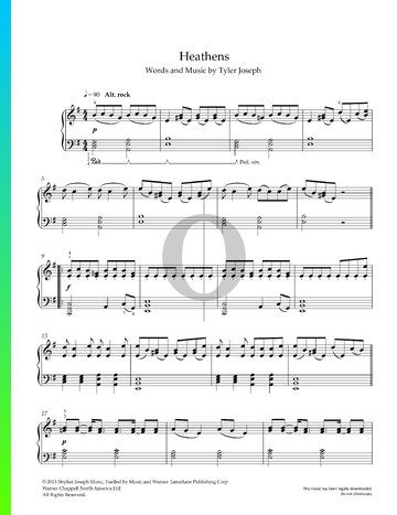 Heathens Sheet Music