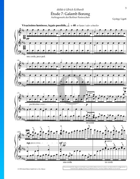 Étude 7: Galamb Borong
