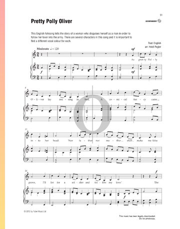 Pretty Polly Oliver Sheet Music