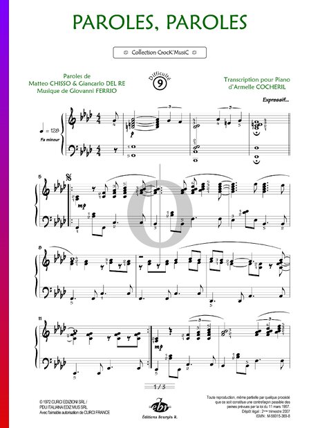 Paroles, Paroles