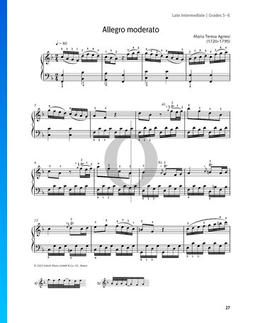 Harpsichord Sonata in F Major: 2. Allegro moderato Sheet Music