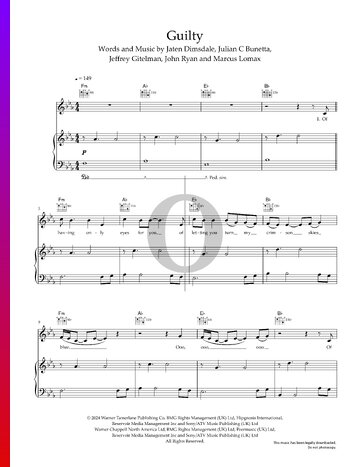 Guilty Sheet Music