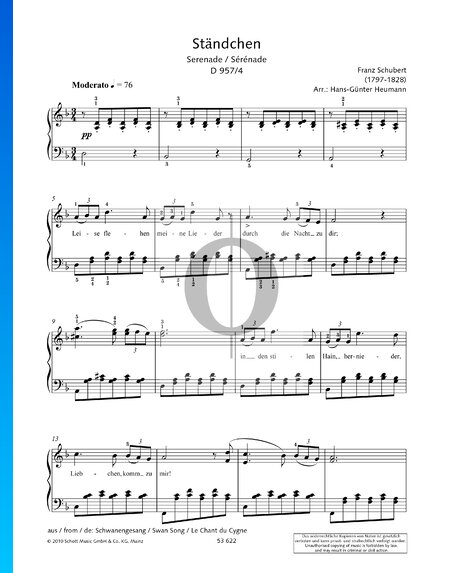 Ständchen (Serenade) D. 957 No. 4