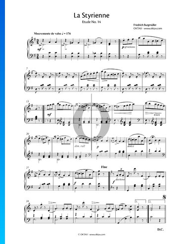 La Styrienne, Op. 100 No. 14 Sheet Music