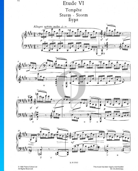 12 Études d'exécution transcendante, Op. 11: No. 6 Storm