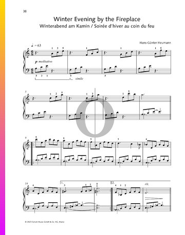 Winter Evening by the Fireplace Sheet Music