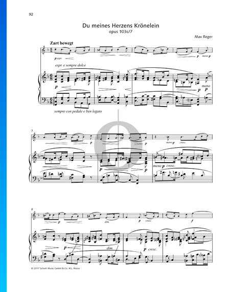Kleine Stücke nach eigenen Liedern, Op. 103c Nr. 7