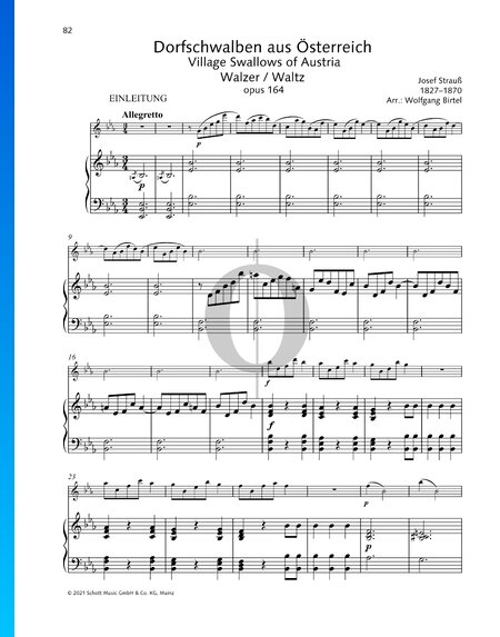 Village Swallows of Austria, Op. 164