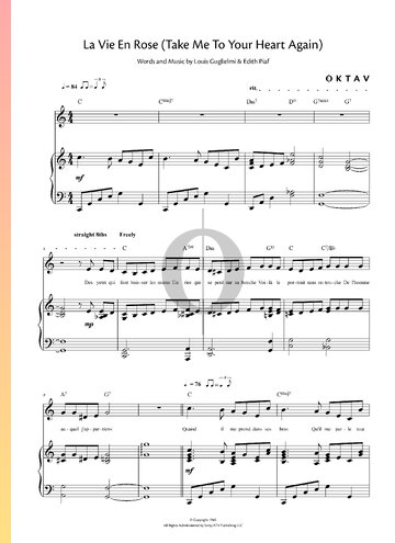 La Vie En Rose (Take Me To Your Heart Again) Partitura