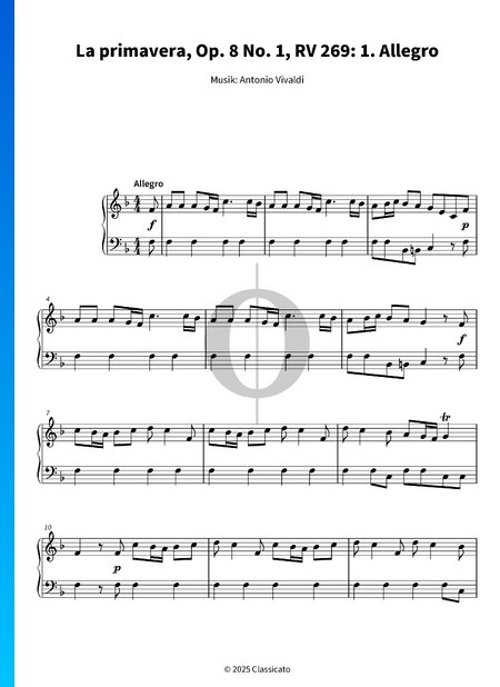 La Primavera – Spring, Op. 8, RV 269: 1. Allegro
