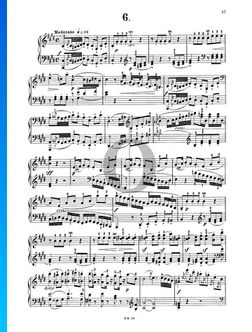 Sonata in C-sharp Minor, Hob XVI: 36 Partitura