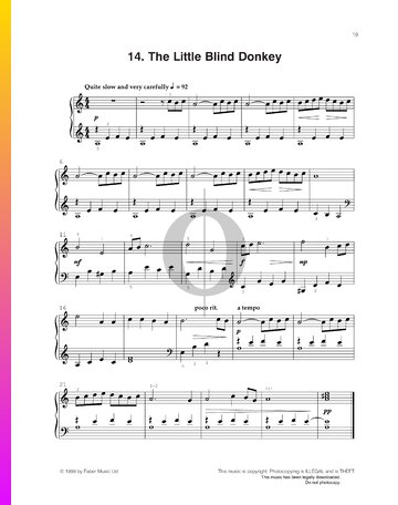 The Little Blind Donkey Sheet Music