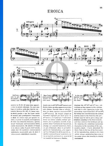 Transzendentale Etüde, Nr. 7 S.139 (Eroica) Musik-Noten