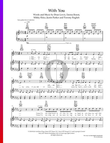 With You Sheet Music