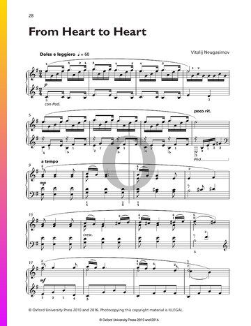 From Heart to Heart Partitura