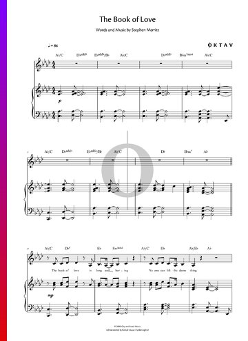 The Book Of Love Sheet Music