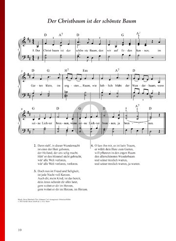 Der Christbaum ist der schönste Baum Sheet Music