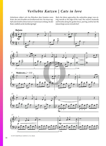 Cats in love Partitura