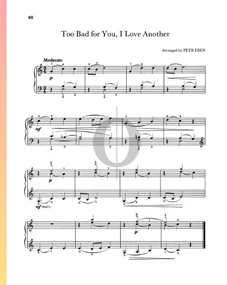 Five Czech Folk Songs: Too Bad For You, I Love Another