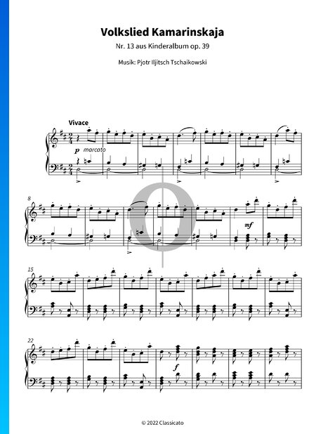 Children's Album, Op. 39 No. 13: Kamarinskaya