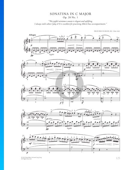 Sonatina in C-Dur, Op. 20 Nr. 1