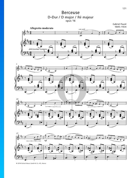 Berceuse in D Major, Op. 16