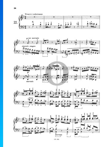 24 Preludes, Op. 37: No. 22 Vivace e scherzoso Partitura