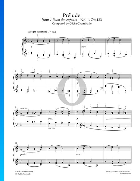 Album des enfants, Op. 123: No. 1 Prélude