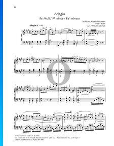 Piano Concerto No. 23 In A Major, K. 488: 2. Adagio