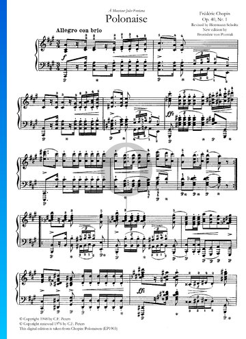 Polonaise in A Major, Op. 40 No. 1 (Military) Sheet Music
