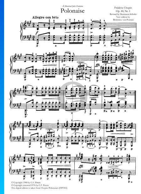 Polonaise in A Major, Op. 40 No. 1 (Military)