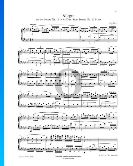 Grande Sonate (« Marche Funéraire »), Op. 26: 4. Allegro