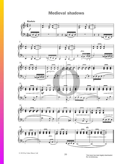 Medieval Shadows Sheet Music