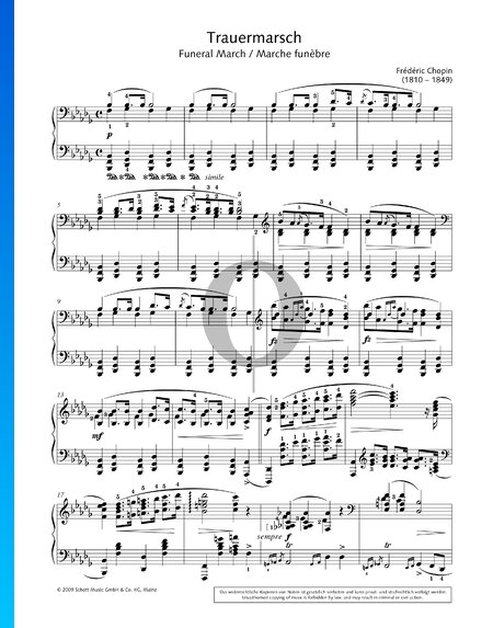 Sonata en si bemol menor, Op. 35 n.º 2: 3. Marcha fúnebre