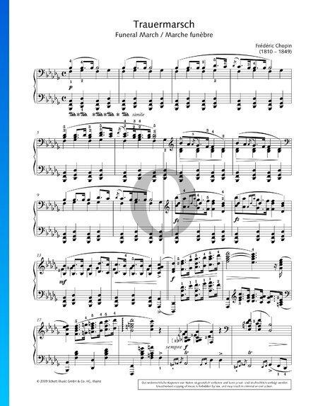 Sonate in b-Moll, Op. 35 Nr. 2: 3. Marche Funèbre