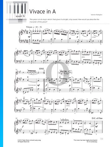 Vivace In A Sheet Music