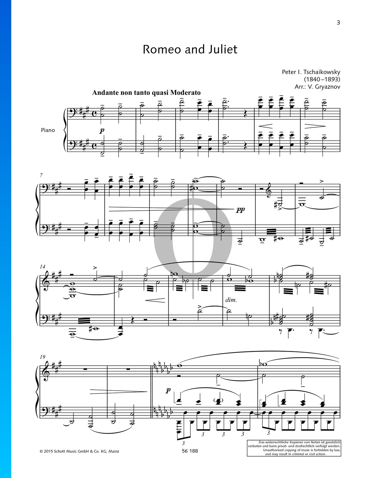 Romeo And Juliet Pjotr Iljitsch Tschaikowski Piano Sheet Music OKTAV Romeo And Juliet Pjotr Iljitsch Tschaikowski Piano Sheet Music OKTAV