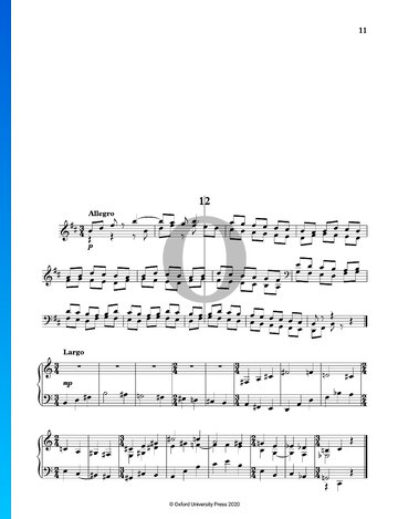 24 Preludes and Fugues: No. 12 in B Minor Spartito